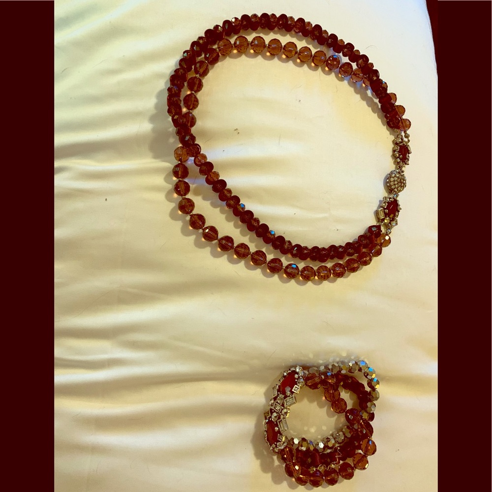 Necklace with matching bracelet